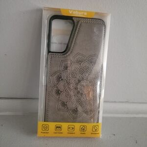 Gray Phone Case with Mandala Design
